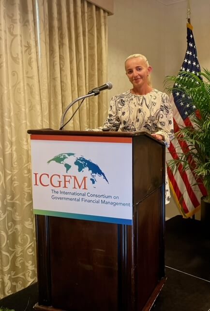 profesor Marta Postuła na konferencji ICGFM w Waszyngtonie